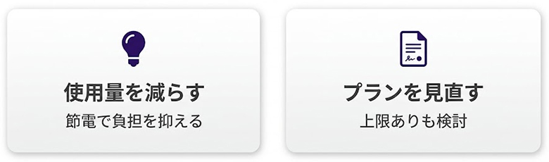燃料費調整額が高い時の対策